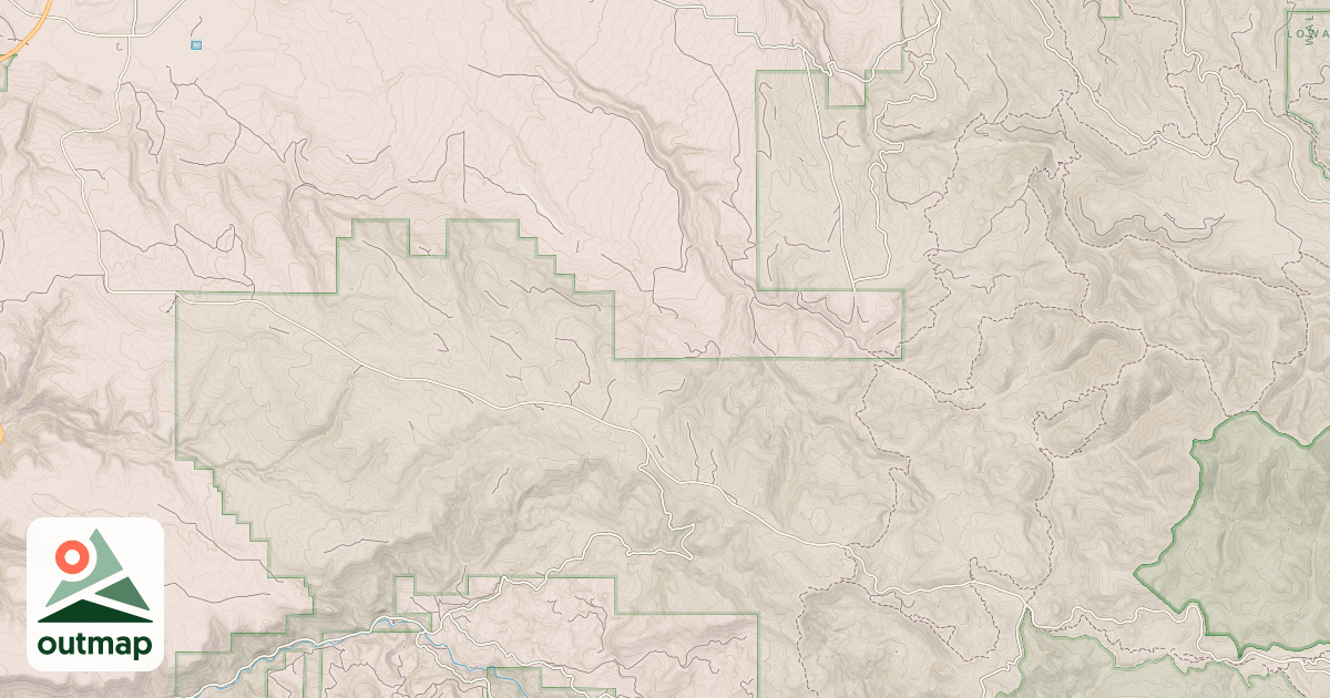 Map of Ukiah-Granite Road 52