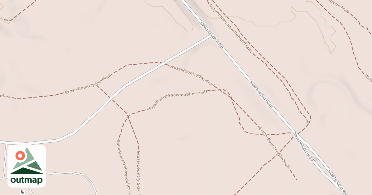 Map of Salamonie Snowmobile Trail
