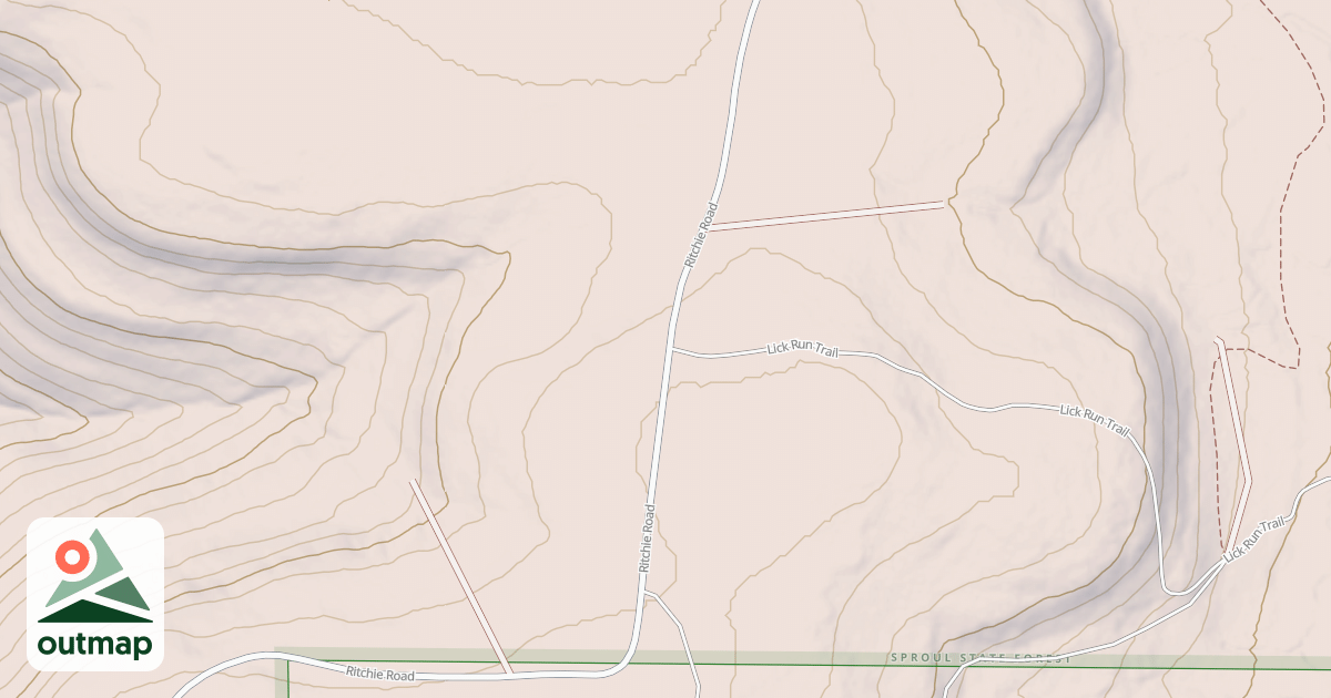 Map of Hyner Mountain Snowmobile Trails
