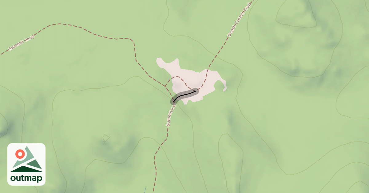 Map of Death Crotch Trail