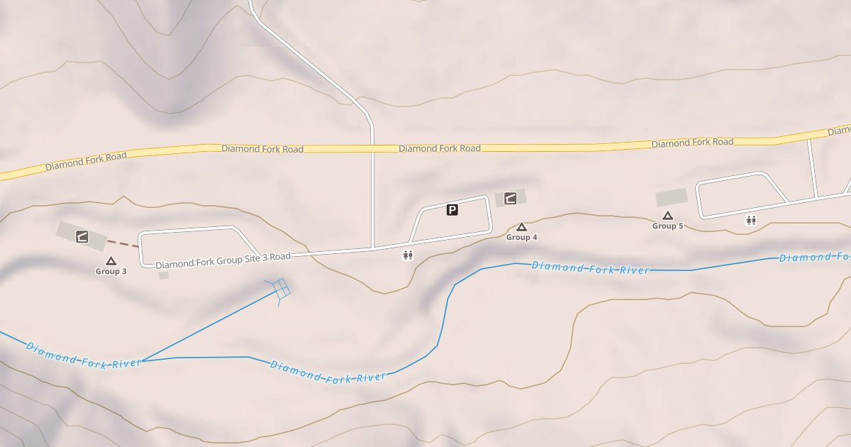 Map preview of DIAMOND FORK GROUP SITE 4
