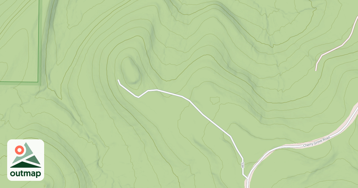 Map of MUDDY BRANCH