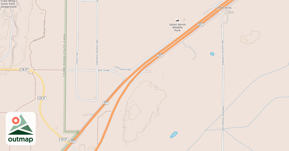 Map of Fort Ripley Trails