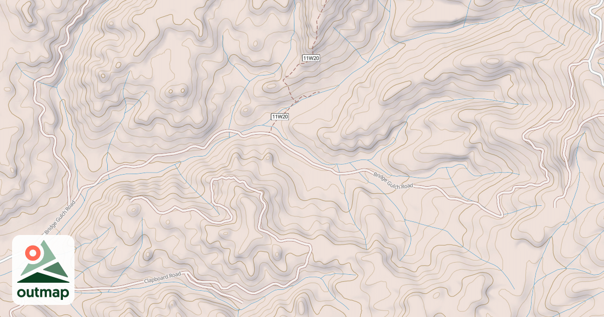 Map of BRIDGE GULCH