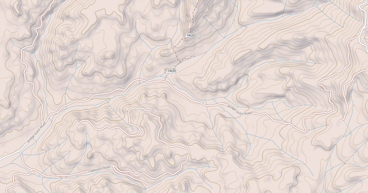 Map preview of BRIDGE GULCH