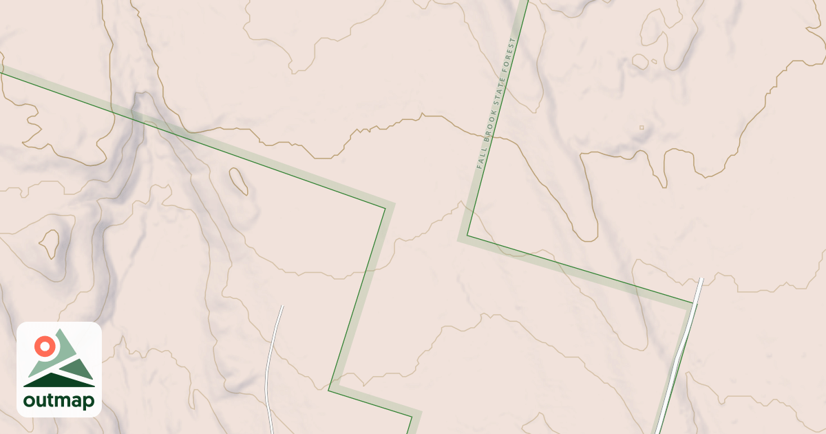 Map of Sauer Road Snowmobile Trail