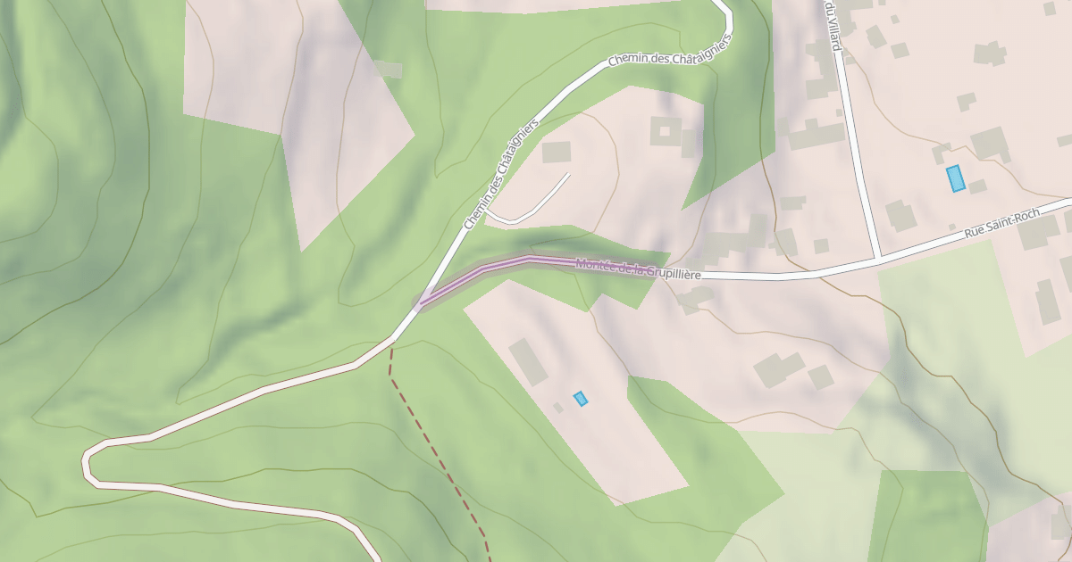 Map preview of Montée de la Grupillière