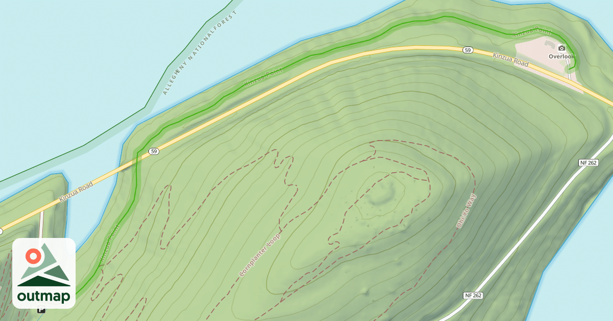 Map of Kinzua Point