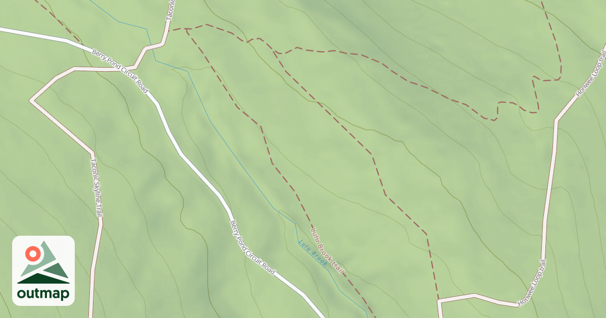 Map of Lulu Brook Trail