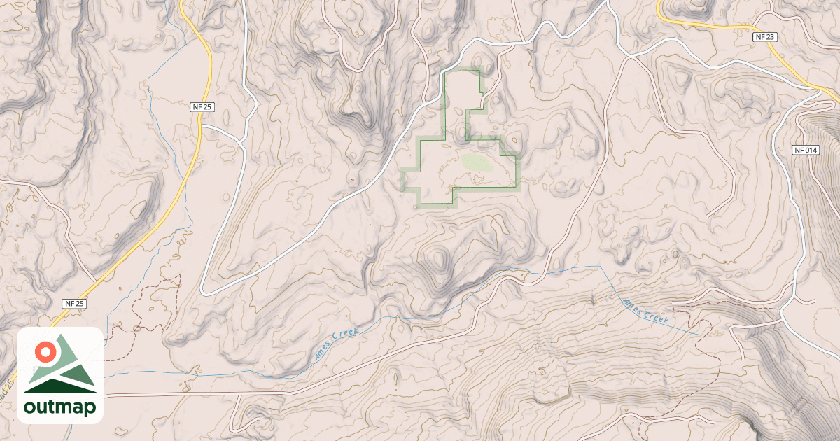 Map of AMES CR