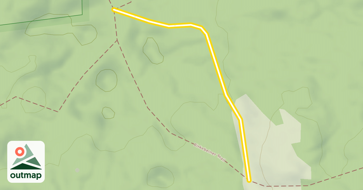Map of North End Ski Trail