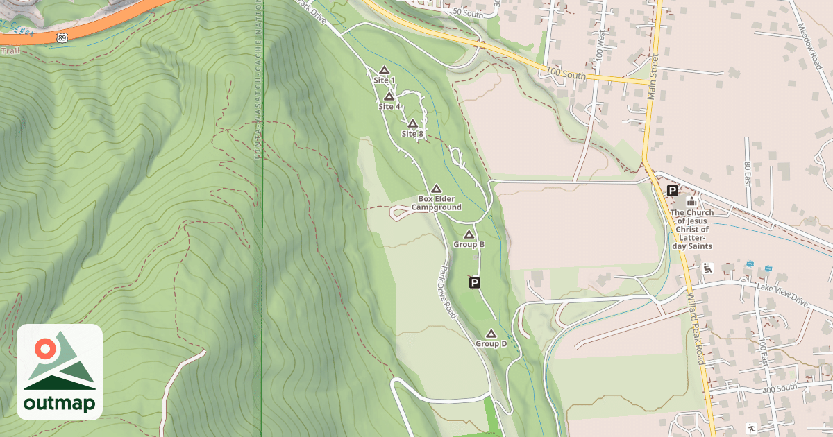 Map of PARK DRIVE