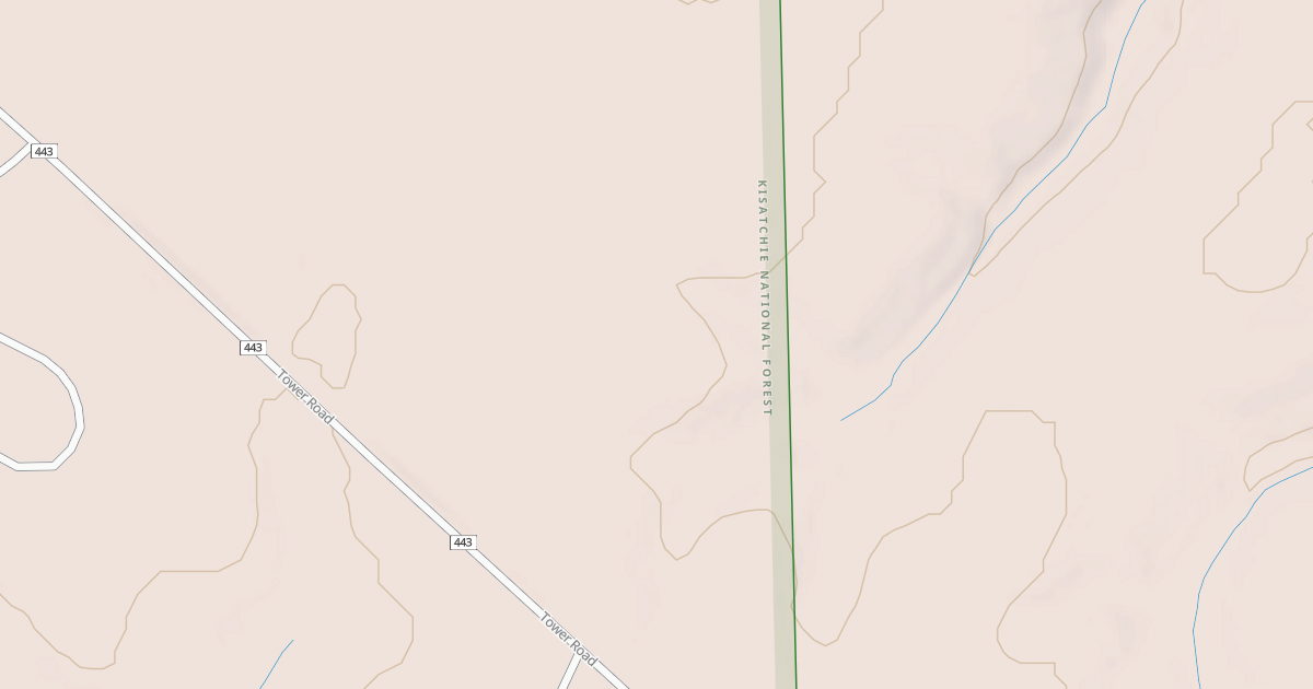 Map preview of USFS National Forest System Roads {1731906A-88FD-4349-9C6E-D473C832FA80}