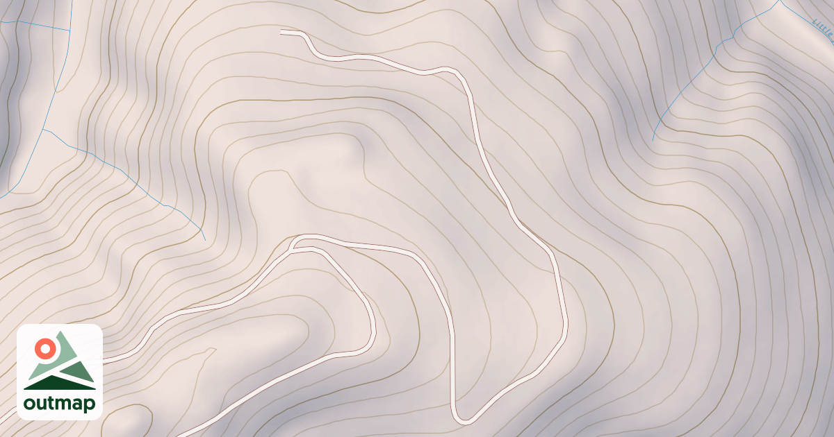 Map of PRIVATE ROAD
