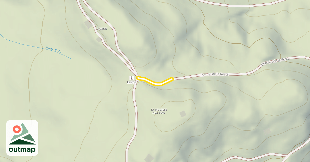 Map of Chemin de la Rosta
