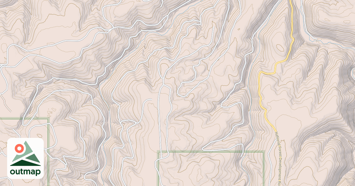 Map of USFS National Forest System Roads {05D40AFD-0211-4452-9CA7-1765C4152ED3}