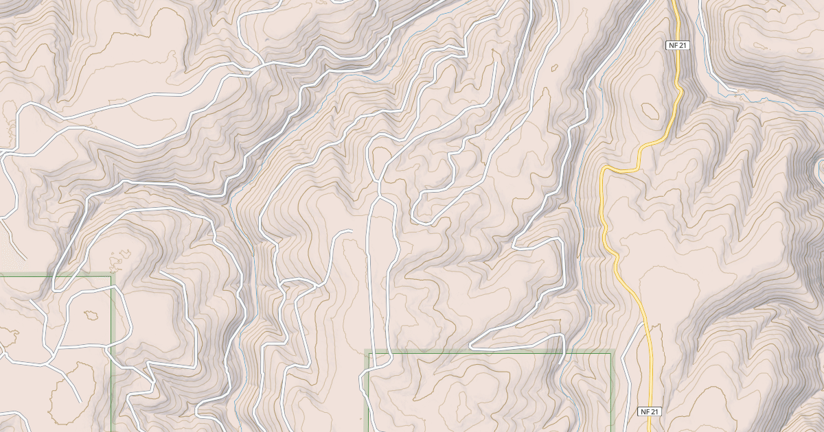 Map preview of USFS National Forest System Roads {05D40AFD-0211-4452-9CA7-1765C4152ED3}