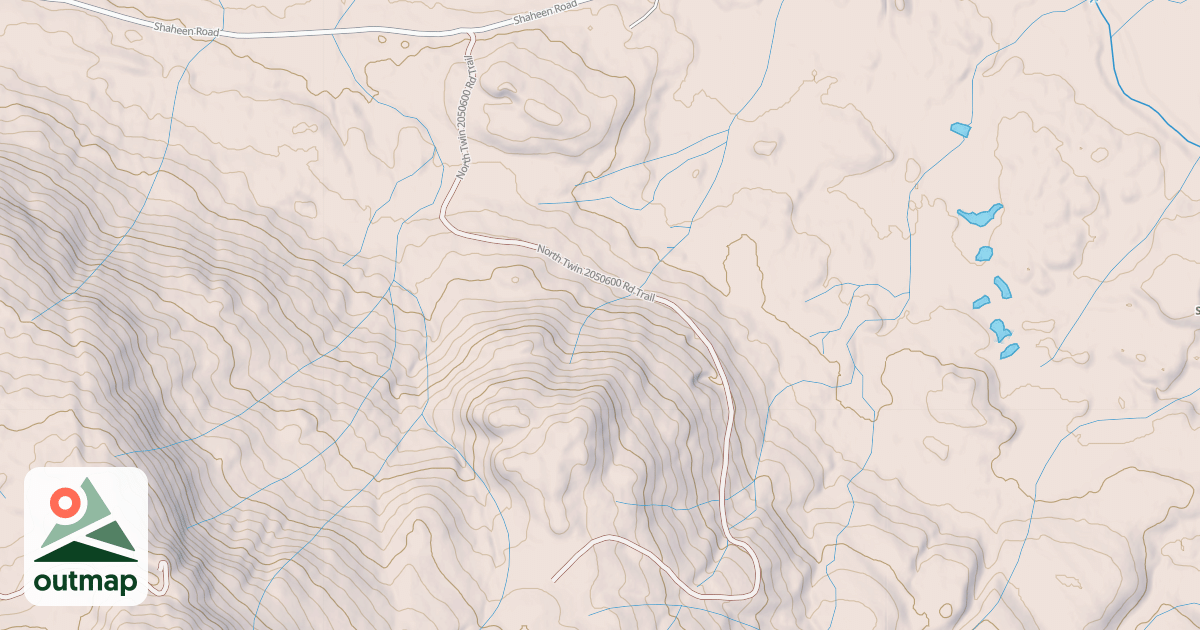 Map of North Twin  2050600 Rd