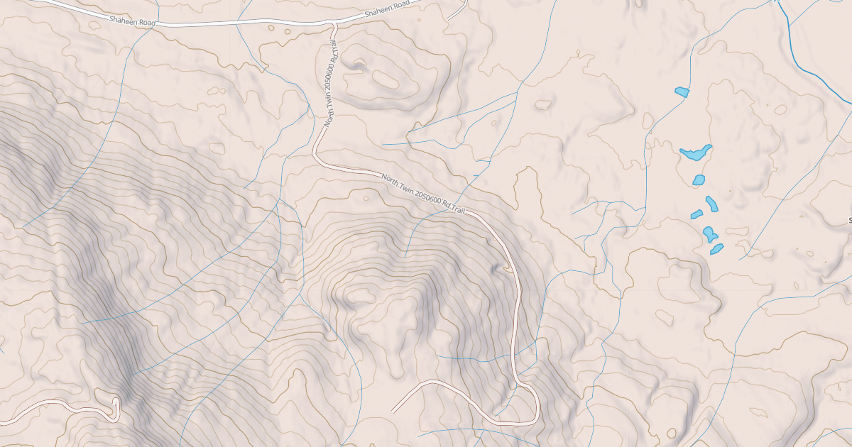 Map preview of North Twin  2050600 Rd