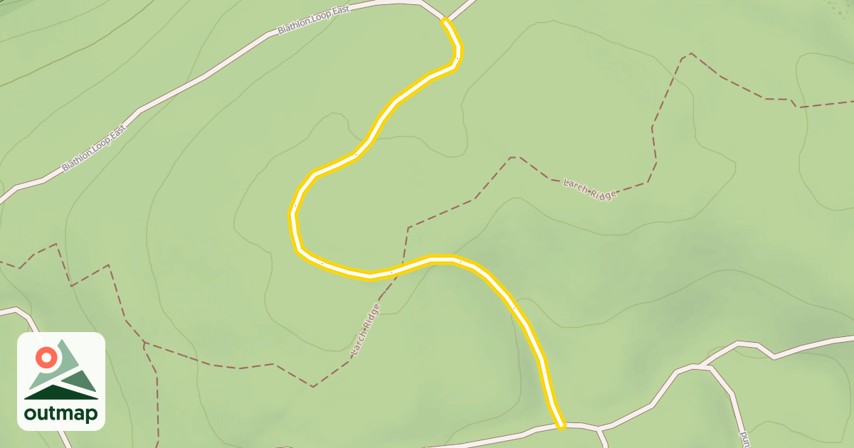 Map of Biathlon Loop East