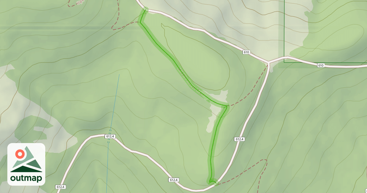 Map of Middle Horse Trail