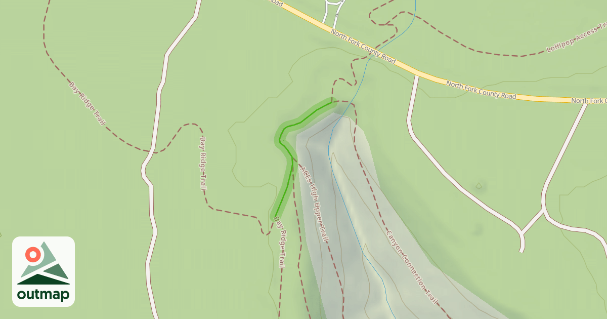 Map of Bay Ridge Access Trail