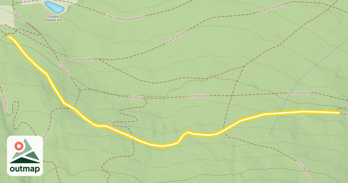 Map of Upper Saddle Trail