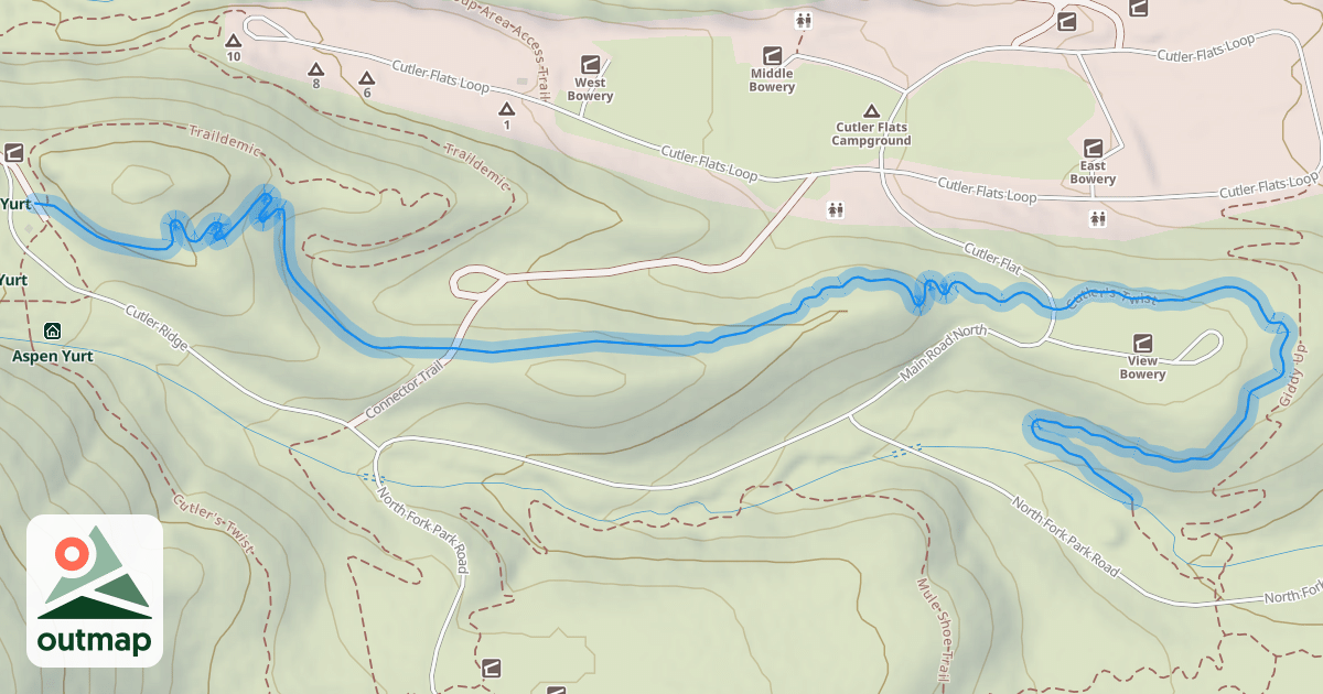 Map of Cutler's Twist