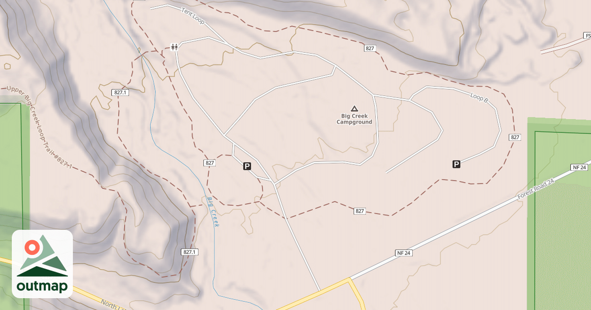 Map of BIG CREEK CG