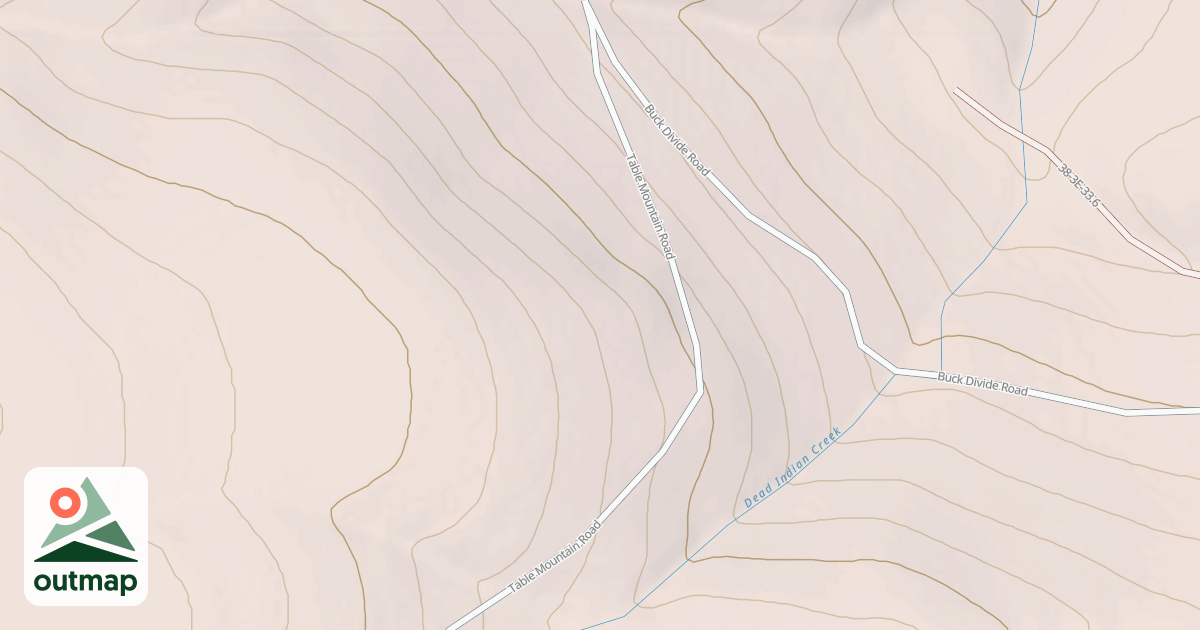 Map of Table Mountain Sled Trail