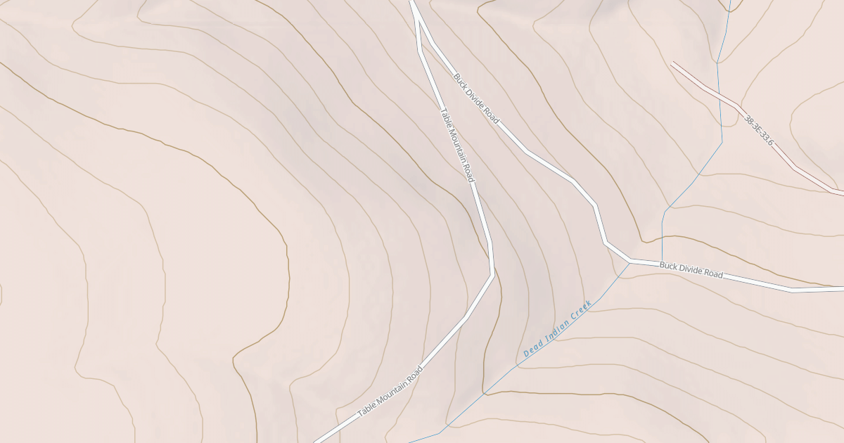 Map preview of Table Mountain Sled Trail