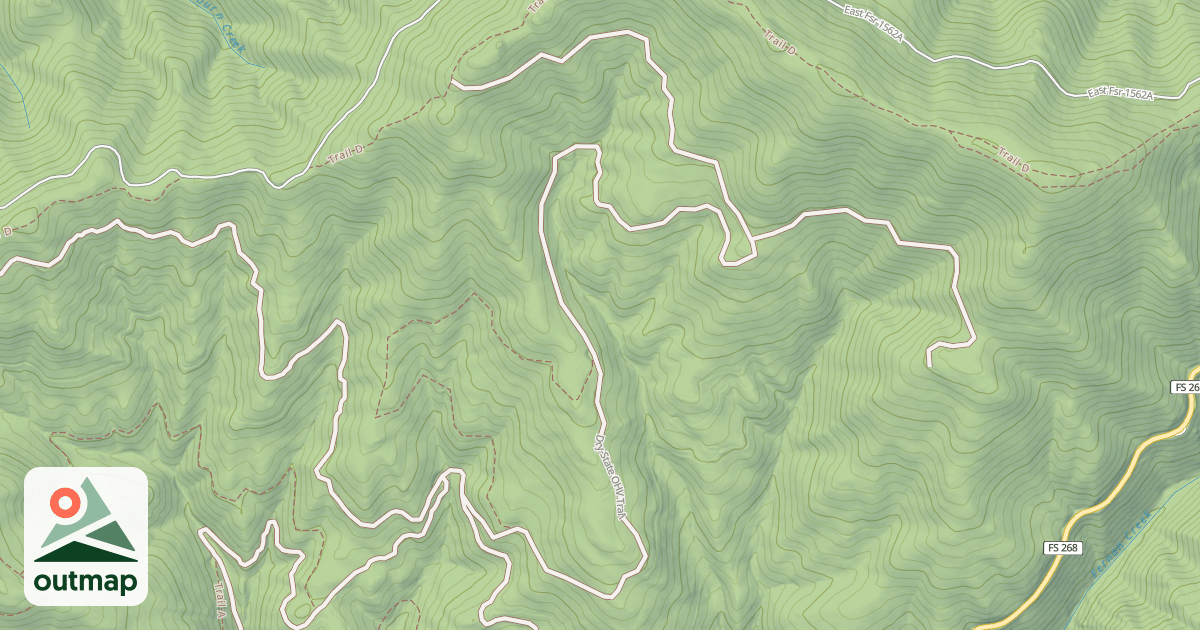 Map of USFS Motor Vehicle Use Map Trails 9035