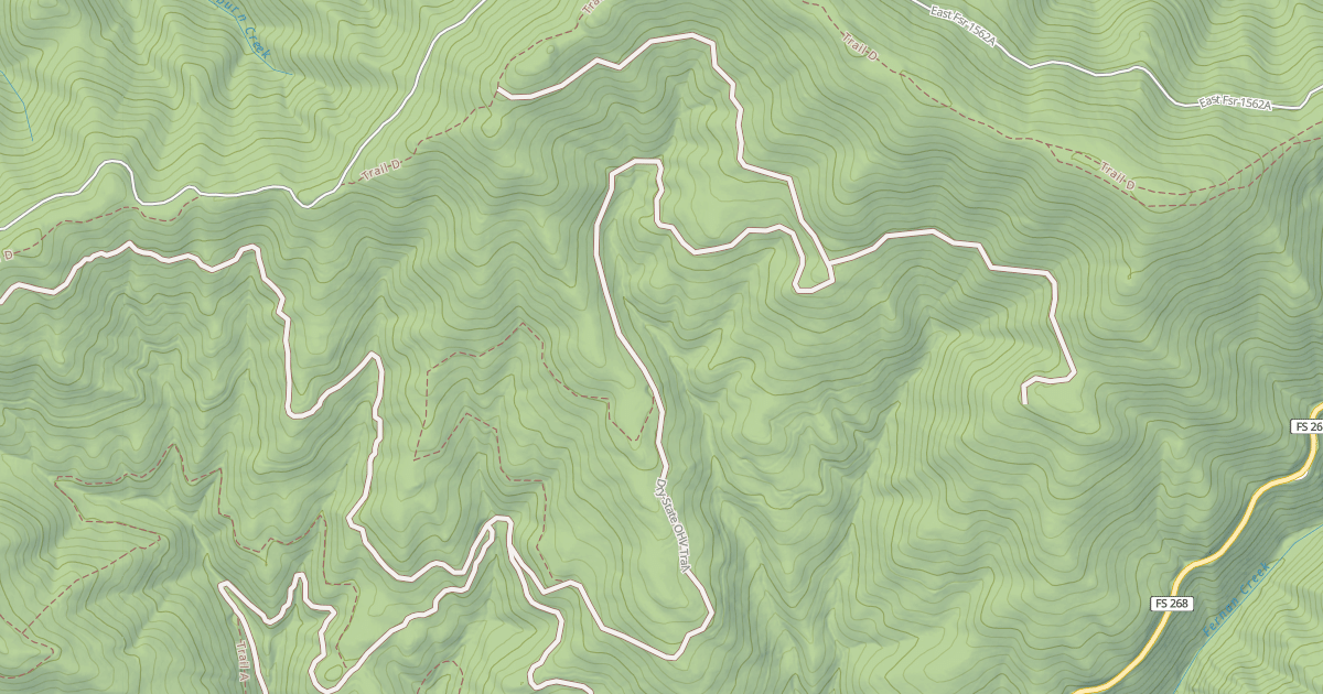 Map preview of USFS Motor Vehicle Use Map Trails 9035