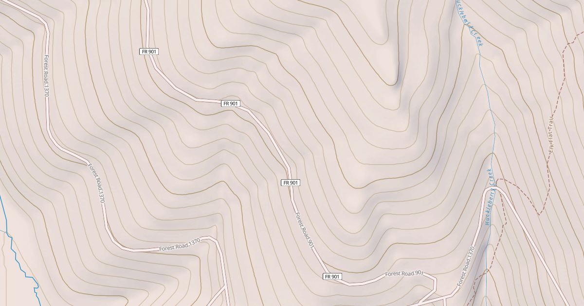 Map preview of USFS National Forest System Roads {7EB1BEF2-5A09-4204-8EF3-A4A488633A3F}