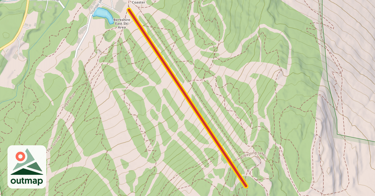 Map of T Bar Express