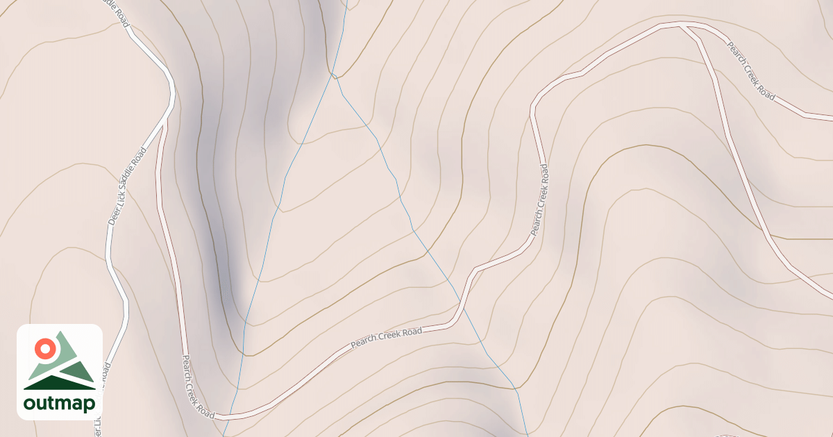 Map of PEARCH CREEK