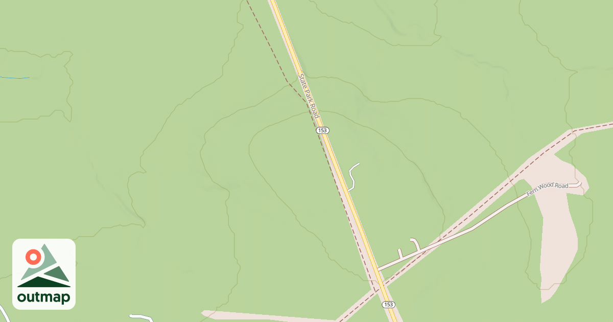 Map of S.B. Elliott State Park Snowmobile Trails