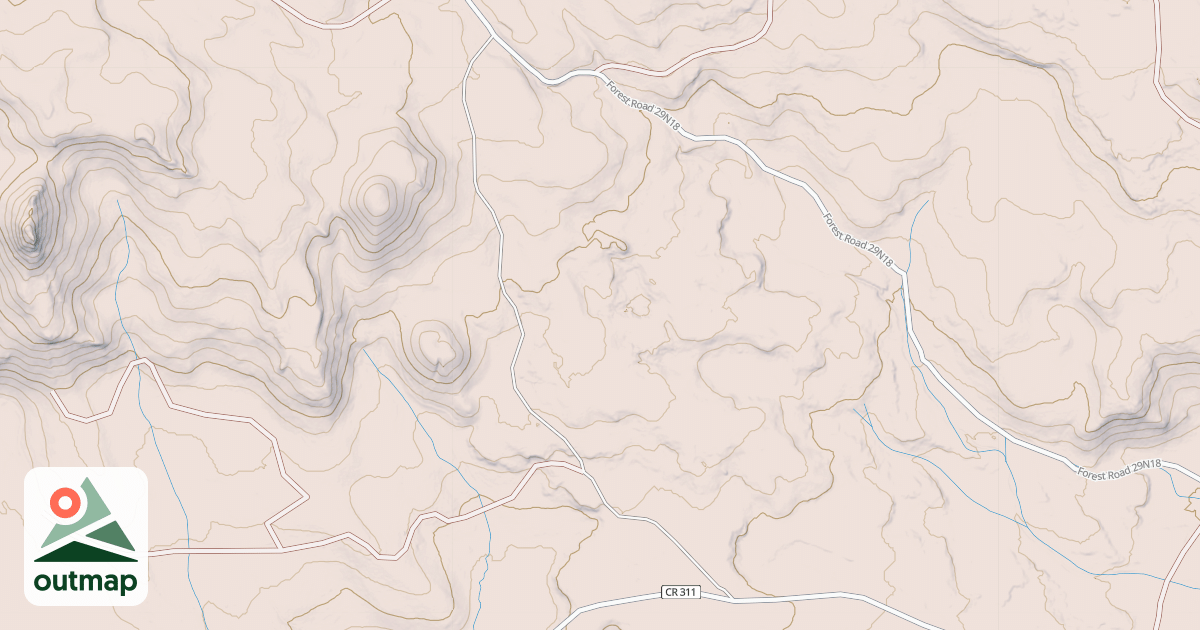 Map of CINDER PIT SEC 15