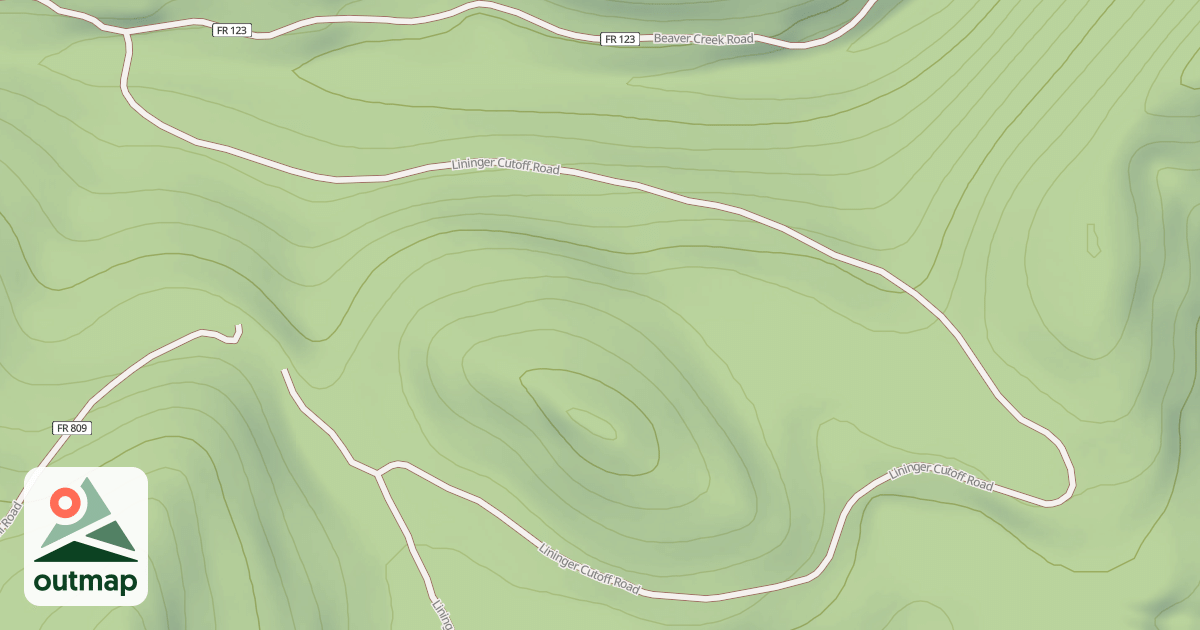 Map of LININGER CUTOFF