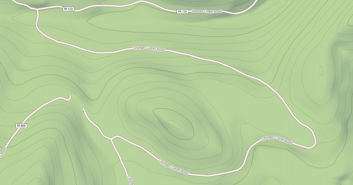 Map preview of LININGER CUTOFF