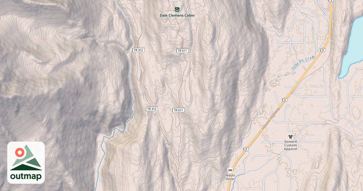 Map of Lost Lake Winter Trail