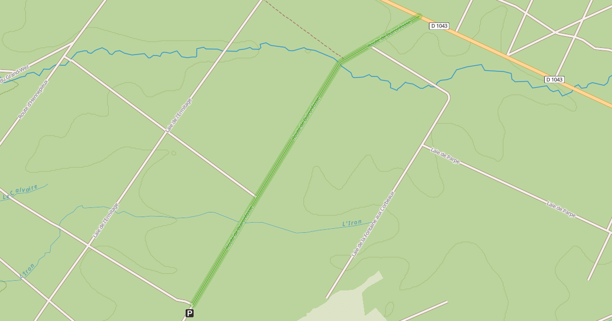 Map preview of Route de Buironfosse