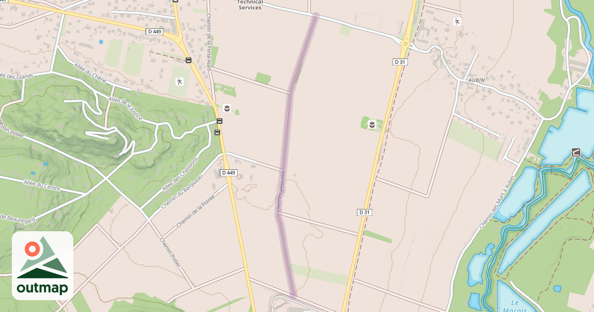 Map of Chemin d'Itteville