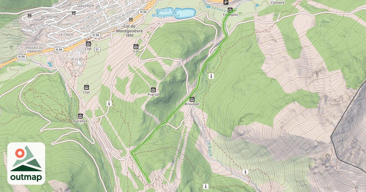 Map of La Vallon