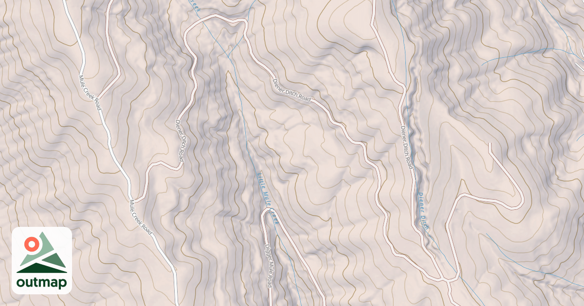 Map of DIENER DITCH