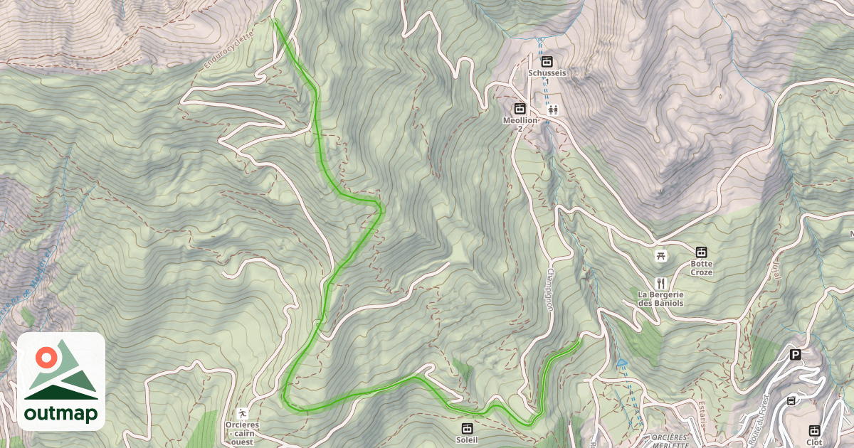 Map of Les Vallons