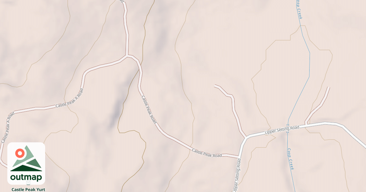 Map of CASTLE PEAK