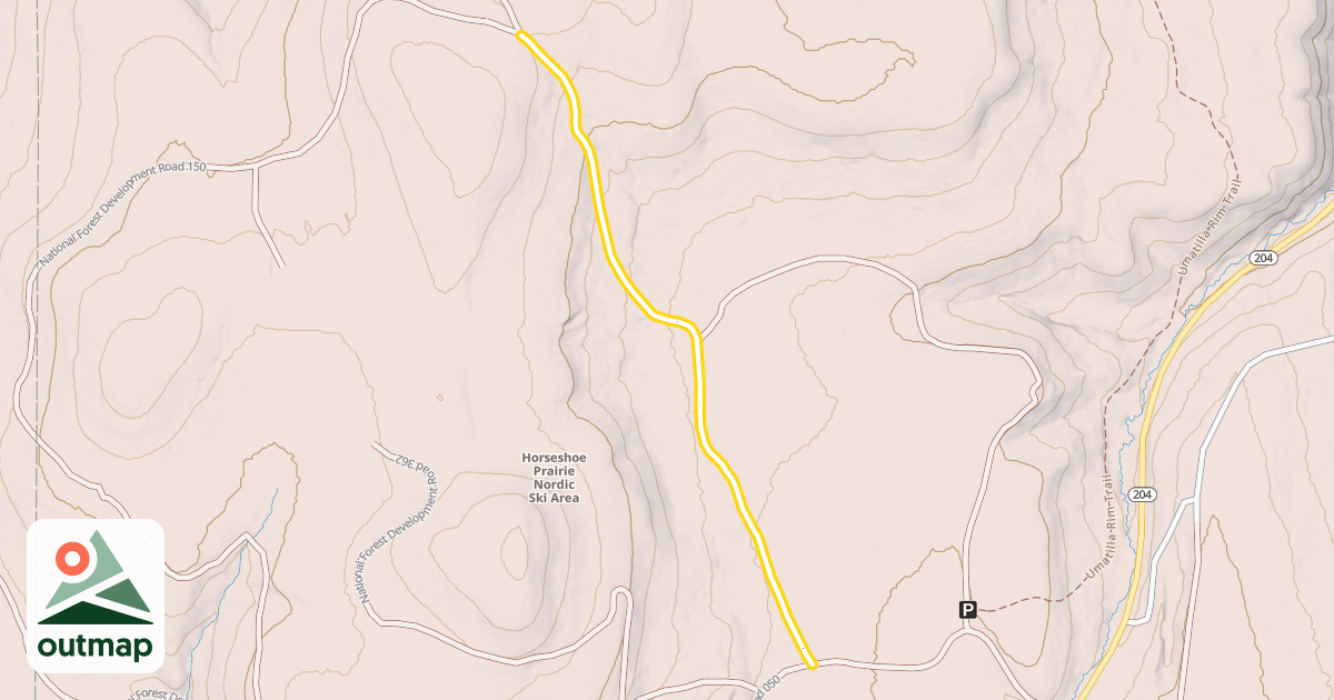 Map of National Forest Development Road 3728