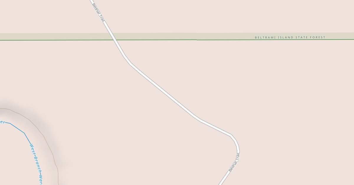 Map preview of Warroad/Roseau Trails