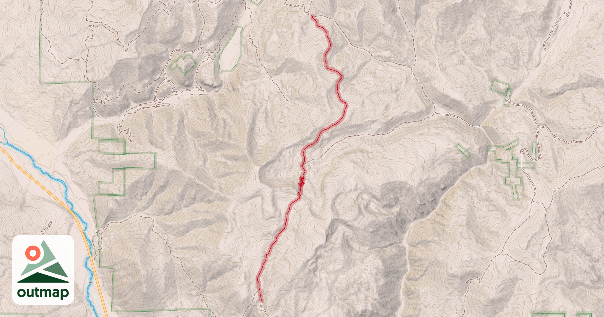 Map of Cement Mountain/Julie Andrews Trail 553